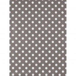 Graue Tischdecke mit Pünktchen-Muster - 140 cm breit | Elegante Tischdecken & Tischläufer