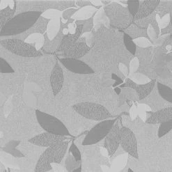 Tischdecke silber mit Rankenblatt-Muster - 140 cm breit - Elegante Tischdekoration