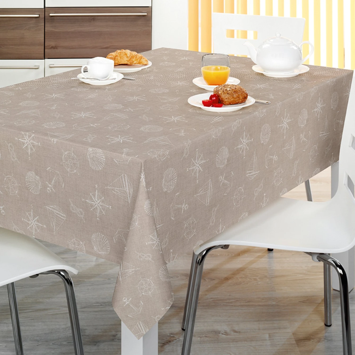 Beige Tischdecke 140 cm Breit – Elegante Tischdecken & Tischläufer 4 Beige Tischdecke 140 cm Breit – Elegante Tischdecken & Tischläufer – Bild 2