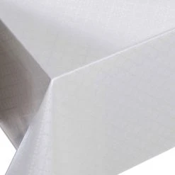 Weiße Tischdecke - Elegante Tischdecke 140 cm breit - Perfekt für festliche Anlässe