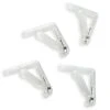 4er-Set Tischklammern in Weiß - Praktische Tischdeckenhalter für jeden Anlass