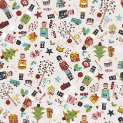 Stoff - bunt - Nussknacker - Meterware