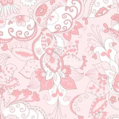 Jersey-Stoff - rosa-weiß - 160 cm breit