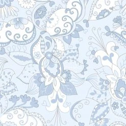 Jersey-Stoff - blau-weiß - 160 cm breit