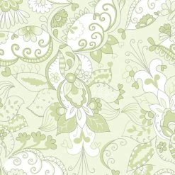 Jersey-Stoff - grün-weiß - 160 cm breit