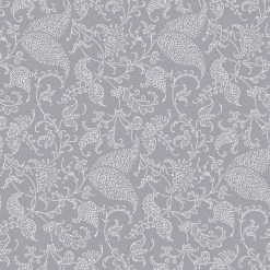 Stoff Blatt Paisley grau 160 cm - Hochwertige Meterware für kreative Nähprojekte