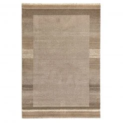 Natur Shaggy Teppich 80x250 cm - Weicher Hochflorteppich für Wohnzimmer