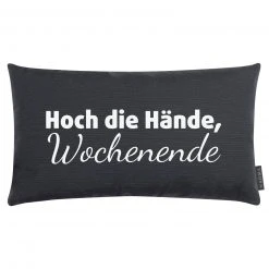 Kissen - anthrazit - 50x30 cm