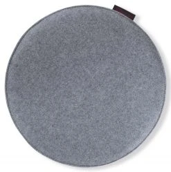 Graues Sitzkissen Ø 35 cm - Bequemes Stuhlkissen für Esszimmer