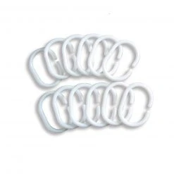 Calimosa 12er Pack Ringe - weiß - Kunststoff