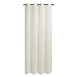 Ösenvorhang - weiß - 140x245 cm