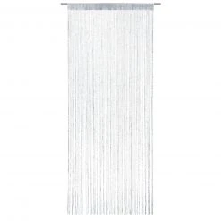 Fadenvorhang - silber - 90x245 cm