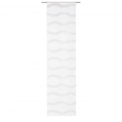Schiebevorhang-Set Wellen Weiß 60x245 cm - Moderner Sichtschutz für Fenster