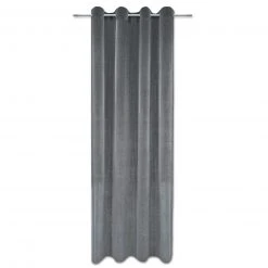 Ösenvorhang - silber - Glitzer - 140x245 cm