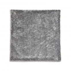 Homara Kissenhülle Silber - 48x48 cm | Premium Bezug für Kissen | Modernes Design