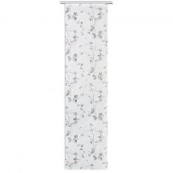 Schiebevorhang-Set - Weiß-Grau - 60x245 cm | Moderner Raumteiler für Zuhause