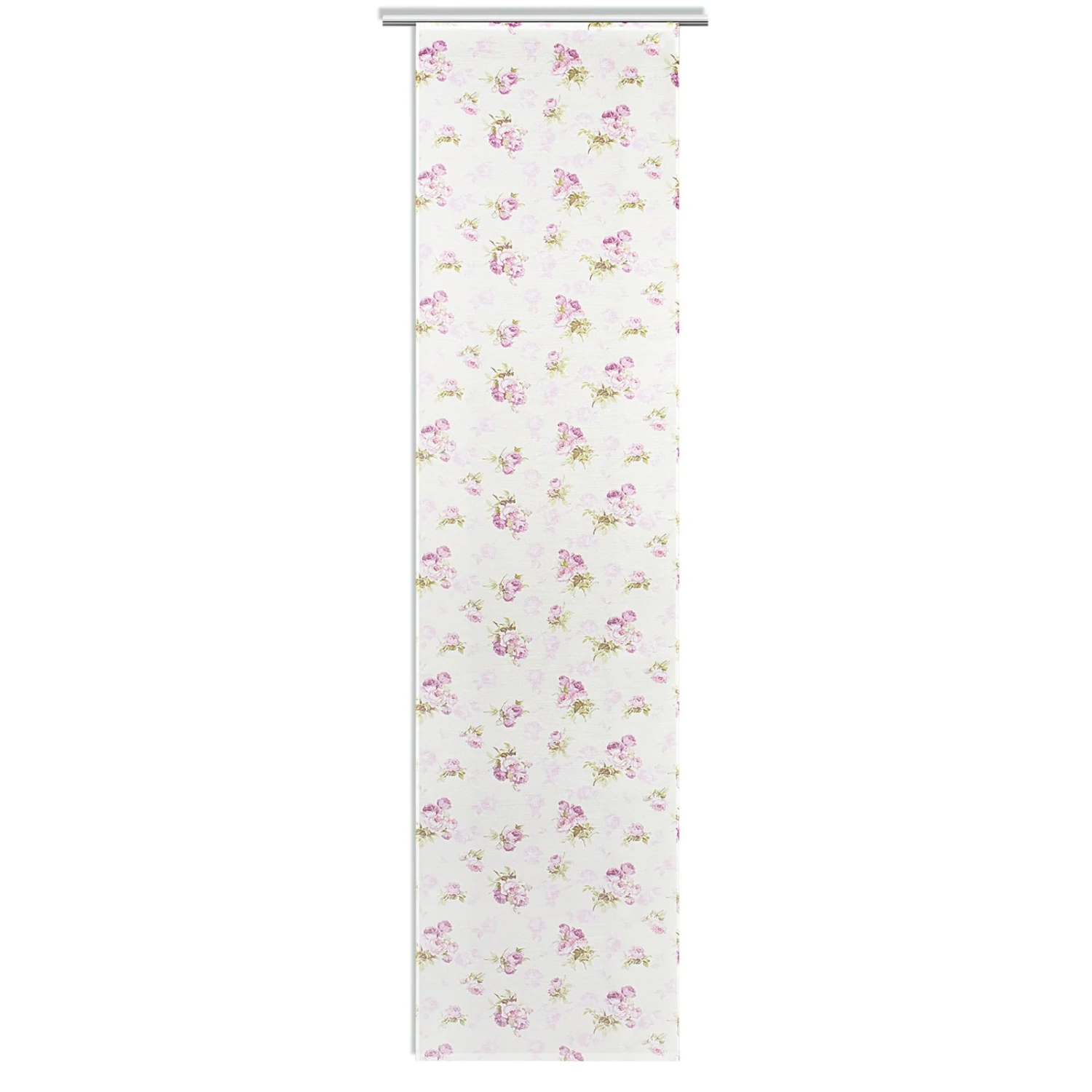 Schiebevorhang-Set - weiß-rosa - 60x245 cm 3 Schiebevorhang-Set - weiß-rosa - 60x245 cm