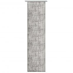 Schiebevorhang-Set - grau-silber - 60x245 cm