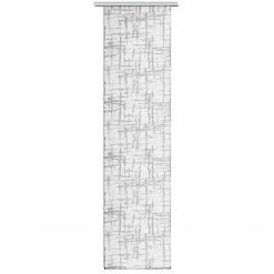 Schiebevorhang-Set weiß-silber 60x245 cm - Elegante Raumgestaltung