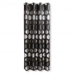 Ösenvorhang dunkelbraun 140x245 cm - blickdichte Gardine für perfekten Sichtschutz