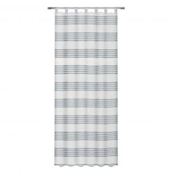 Schlaufenschal - weiß-silber - Streifen - 140x235 cm