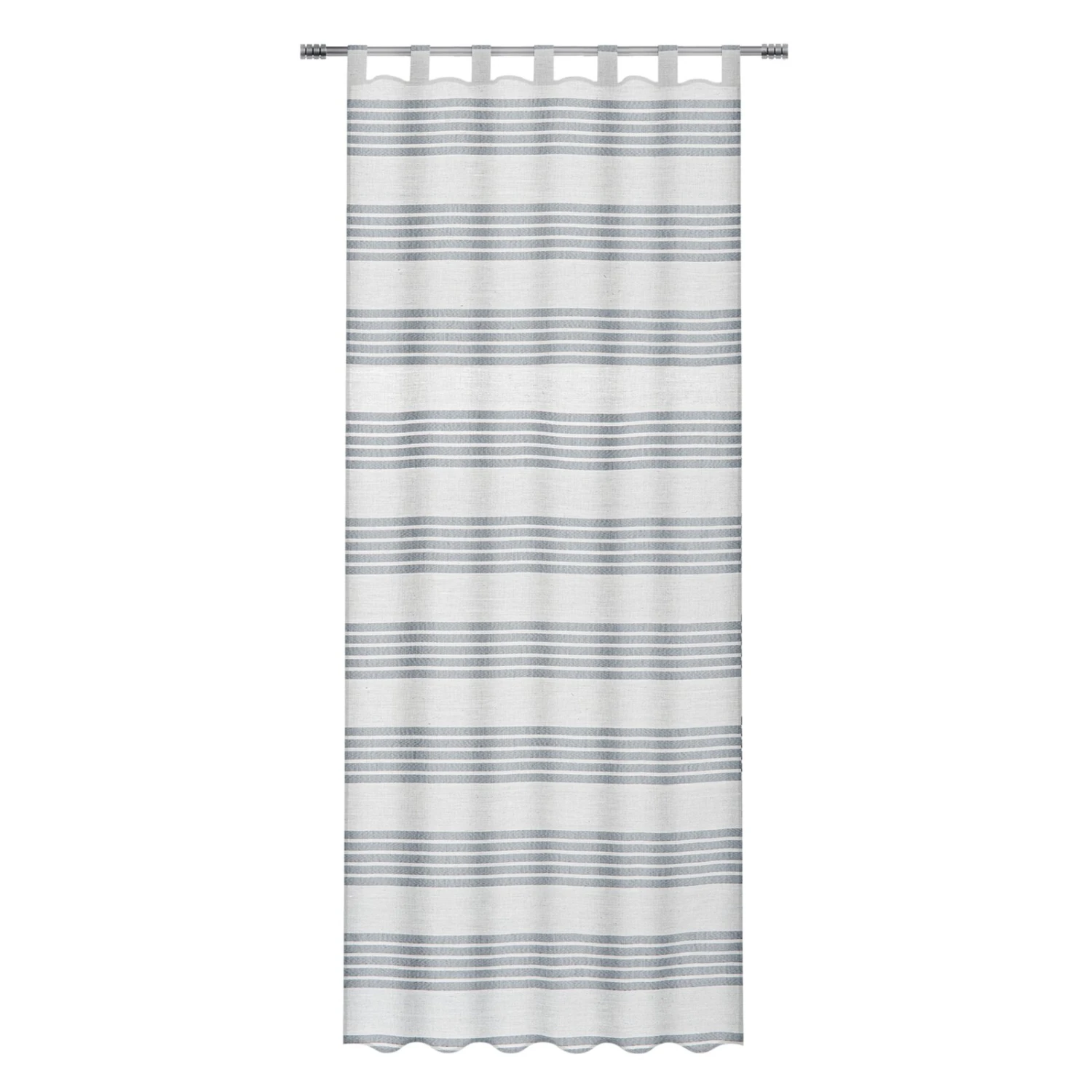 Schlaufenschal - weiß-silber - Streifen - 140x235 cm 3 Schlaufenschal - weiß-silber - Streifen - 140x235 cm