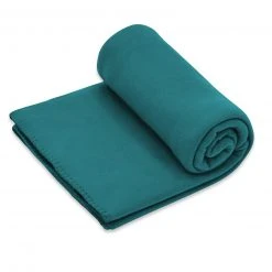 CleverPick Fleecedecke - Petrol, 130x160 cm - Kuschelig warme Tagesdecke