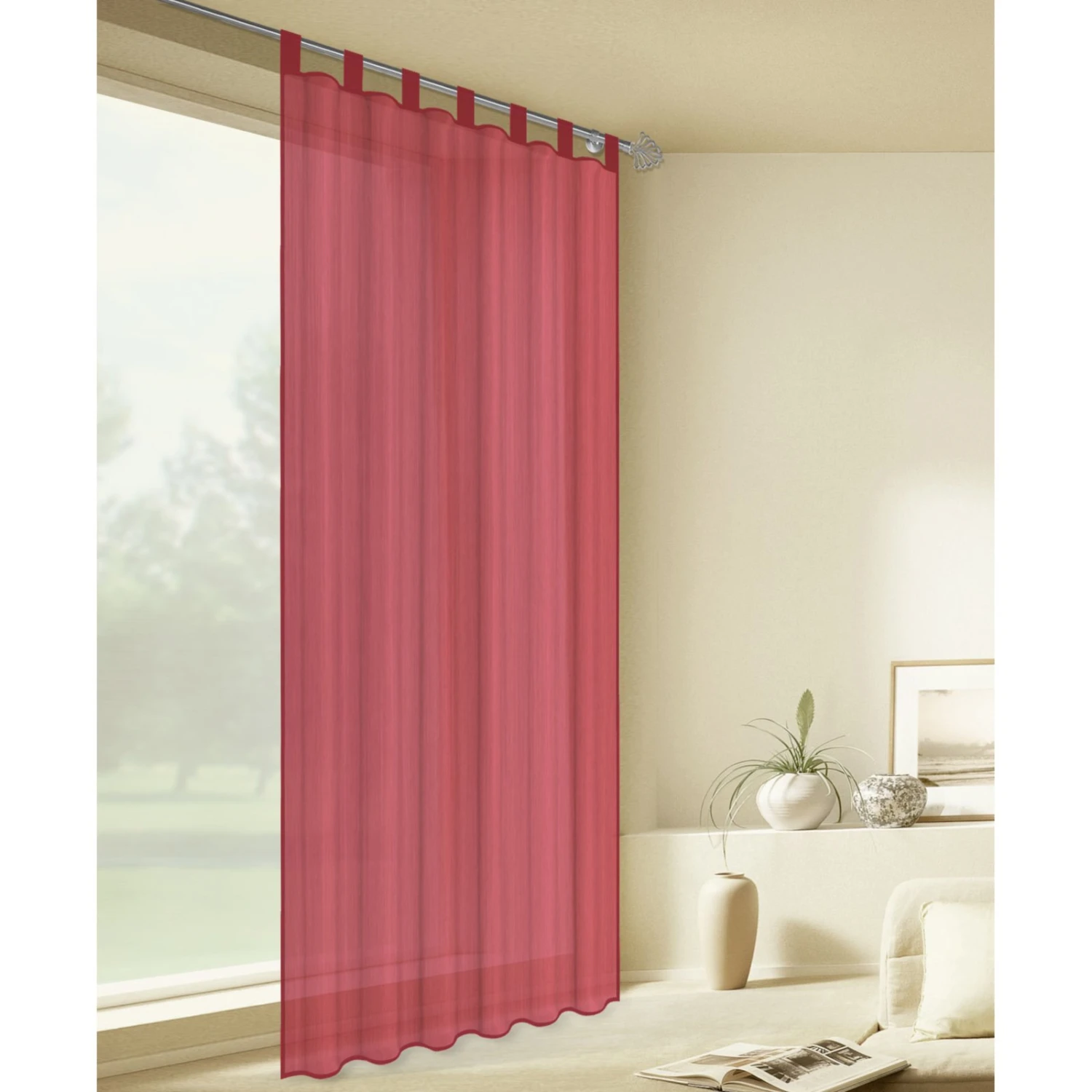 CleverPick Schlaufenschal - dunkelrot - 140x225 cm 4 CleverPick Schlaufenschal - dunkelrot - 140x225 cm – Bild 2