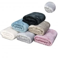 homara Flanelldecke - silber - 140x200 cm