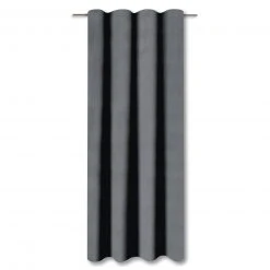 Kombischal - anthrazit - Samtoptik - 135x245 cm