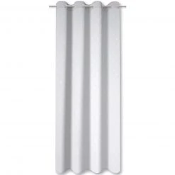 Ösenvorhang - weiß - 140x245 cm