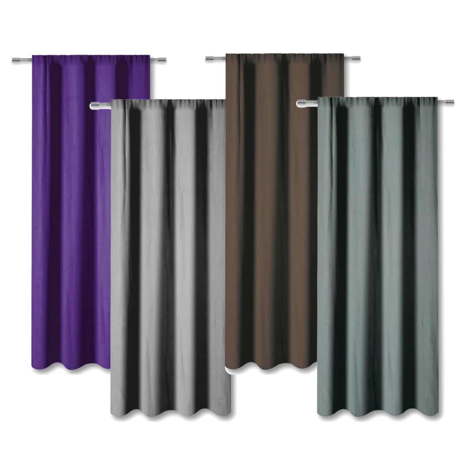 Fertigvorhang Blickdicht 140x245 cm - Sortiert - Perfekter Sichtschutz 3 Fertigvorhang Blickdicht 140x245 cm - Sortiert - Perfekter Sichtschutz