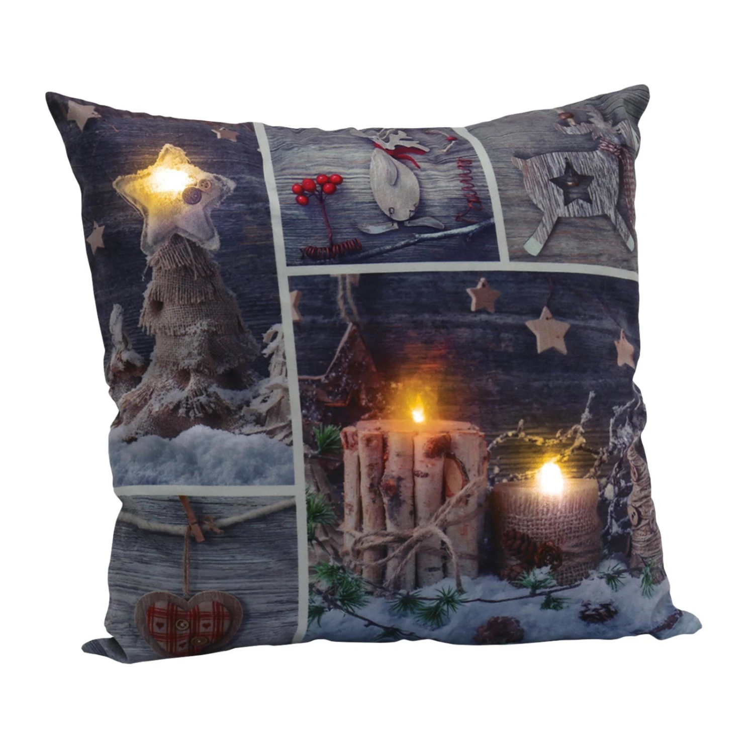 LED-Kissen 40x40 cm - Verschiedene Designs - Sofakissen mit Beleuchtung 6 LED-Kissen 40x40 cm - Verschiedene Designs - Sofakissen mit Beleuchtung – Bild 4