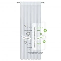 Vorhang Weiß - Clean-Air-Function - 140x245 cm | Transparente Gardine -Heimtextilien Verkäufe 2353034500 02 1600Wx1600H
