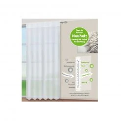 Vorhang Weiß - Clean-Air-Function - 140x245 cm | Transparente Gardine -Heimtextilien Verkäufe 2353034500 03 1600Wx1600H