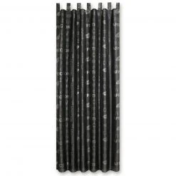 Schlaufenschal - Schwarz-Silber - 140x235 cm - Blickdichte Gardinen & Vorhänge