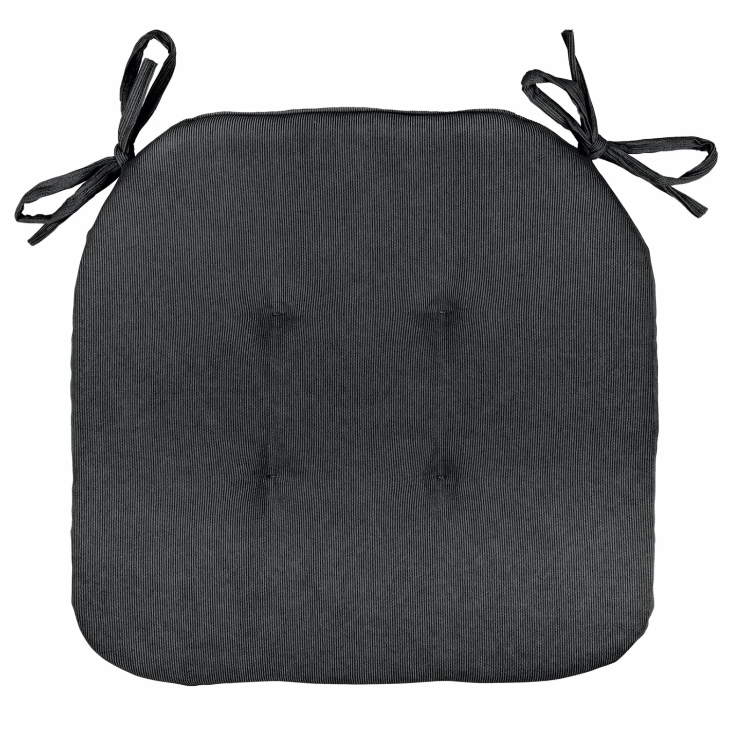 Sitzkissen anthrazit aus Cord - 41x41 cm - Bequemes Stuhlkissen für Esszimmer 3 Sitzkissen anthrazit aus Cord - 41x41 cm - Bequemes Stuhlkissen für Esszimmer
