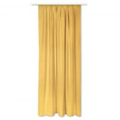 Verdunklungsvorhang Curry 140x245 cm - Blickdichte Gardine für perfekte Dunkelheit