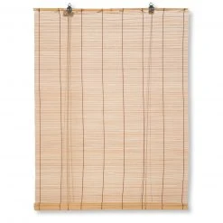 Bambus-Raffrollo - hellbraun - 100x160 cm