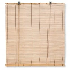Bambus-Raffrollo - hellbraun - 120x160 cm