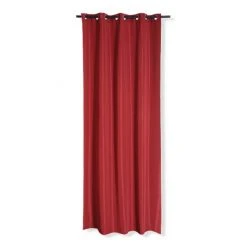 Ösenvorhang - rot - 140x245 cm