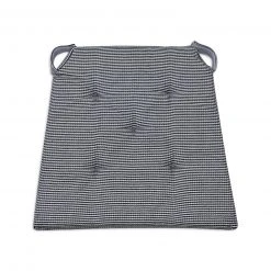 Graues Sitzkissen 40x42 cm - Bequemes Stuhlkissen für Esszimmer