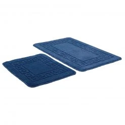 2-teilige Calimosa Badgarnitur in Blau - Modernes Badtextil-Set