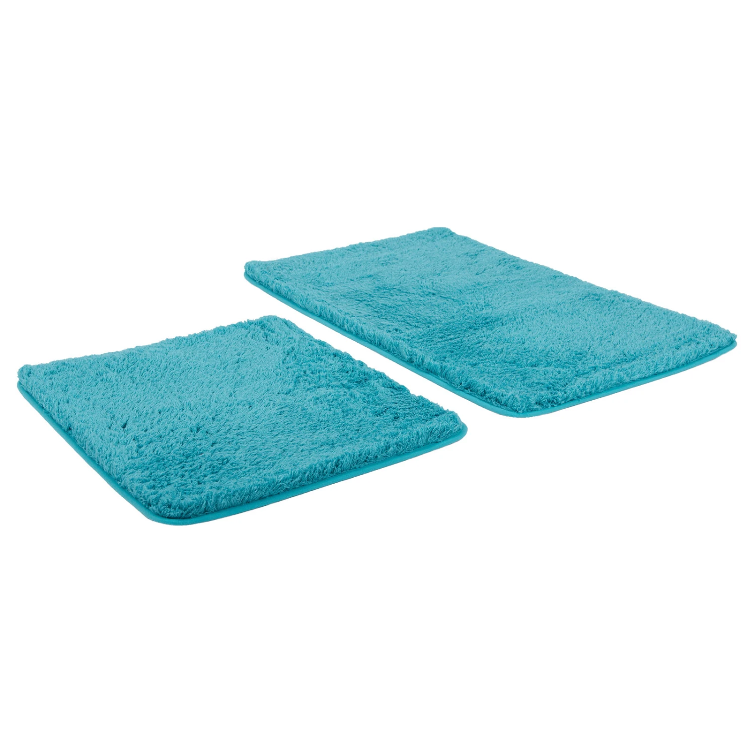 2-teilige Calimosa Badgarnitur in Türkis - Microfaser - Stilvolles Badezimmer-Set 3 2-teilige Calimosa Badgarnitur in Türkis - Microfaser - Stilvolles Badezimmer-Set