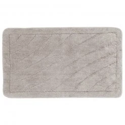 Calimosa Badematte - Grau, 65x110 cm - Hochwertiger Badteppich für Komfort & Stil