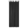 Schlaufenvorhang - schwarz - 140x235 cm