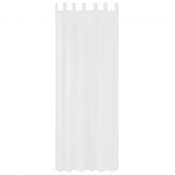 Schlaufenvorhang weiß 140x235 cm - Elegante Transparente Gardine