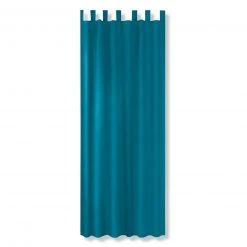 Schlaufenvorhang - petrol - 140x235 cm