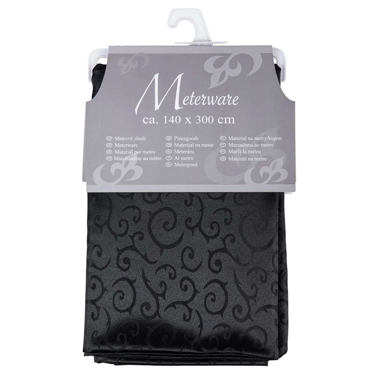 Jacquard-Stoff Anthrazit 140x300 cm - Hochwertige Stoffe & Meterware 4 Jacquard-Stoff Anthrazit 140x300 cm - Hochwertige Stoffe & Meterware – Bild 2