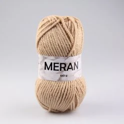 Beige Wolle 100g - Hochwertige Strickwolle für Nähen, Stricken & Häkeln